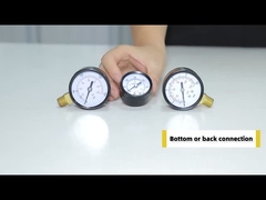 Đen thép kinh tế máy đo áp suất thang đo 50mm máy đo áp suất không khí