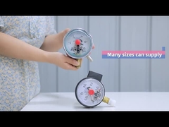 Thép không gỉ silicone đầy áp lực đo kết nối đáy 100mm