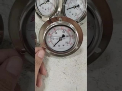 Pressure Gauge 400bar Flange Panel Mount Oil Filled Manometer thép không gỉ