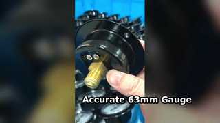 mặt bích phía trước, thép đen, kết nối bằng đồng. Giá treo gấu 2,5" 63mm 0 ~ 0,6MPa,