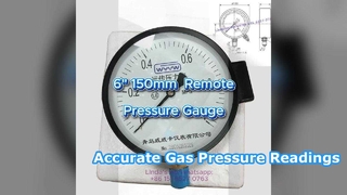 Đồng hồ đo áp suất từ ​​xa 6" 0-1.6MPa
