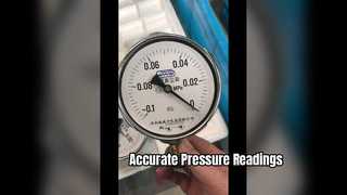 Vỏ Chrome 4" 100mm, -01~0Mpa, đồng hồ đo áp suất chân không