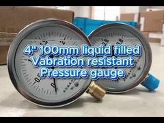 4" 100mm 0~2.5MPa/0~1MPa Vỏ Chrome và viền Chrome,