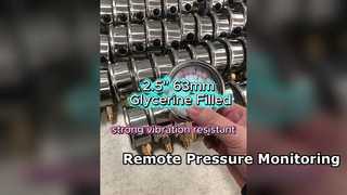 Vỏ không gỉ 2,5" 63mm, chứa đầy Glycerine