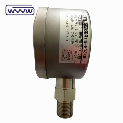 Máy đo áp suất kỹ thuật số bằng thép không gỉ 60mm với màn hình LCD