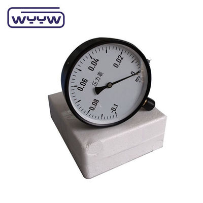 1.6%Fs -30inhg Máy đo áp suất chân không -1-0 Mpa 100mm Máy đo áp suất âm