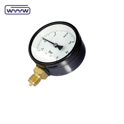 1.6%Fs -30inhg Máy đo áp suất chân không -1-0 Mpa 100mm Máy đo áp suất âm