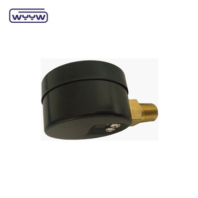 Vỏ nhựa Máy đo áp suất chân không hai quy mô Đặt lại 1 1/2 &quot;40MM -1bar-0bar Vỏ thép