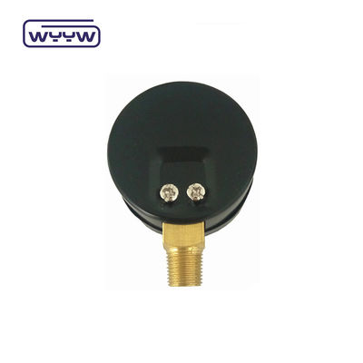 Vỏ nhựa Máy đo áp suất chân không hai quy mô Đặt lại 1 1/2 &quot;40MM -1bar-0bar Vỏ thép
