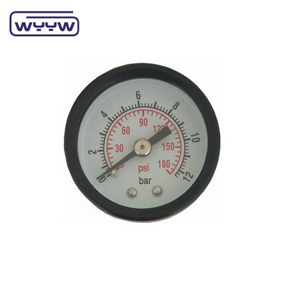 Vỏ nhựa Máy đo áp suất chân không hai quy mô Đặt lại 1 1/2 &quot;40MM -1bar-0bar Vỏ thép
