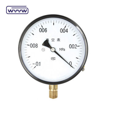 Bottom Mount Vacuum Pressure Gauge 100mm Với vỏ thép đen