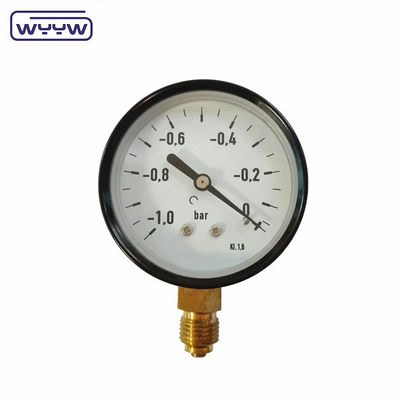 Thép Vacuum Pressure Gauge Manometer đáy gắn WYYW