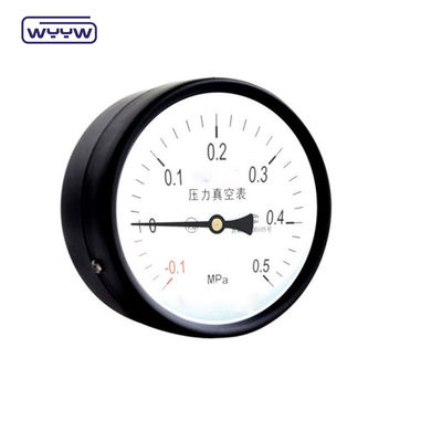 Thép tiêu cực áp suất đo -0.1Mpa Back Mount 60mm Dial