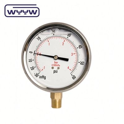 Máy đo áp suất chân không kỹ thuật số từ 0 đến 100 Mbar Máy đo áp suất dầu nước