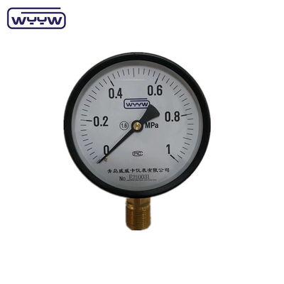 giá tốt ống thép đen bourdon ống đo áp suất 100mm ms case lanh mỳ M20x1.5 hoặc 1/2 &quot;BSP