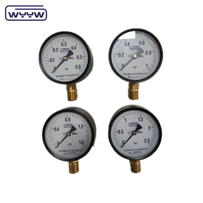 vỏ thép màu đen chung 100mm đáy tiêu chuẩn M20X1.5, gắn ống bourdon manometer 1,6 mpa