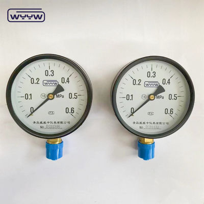 vỏ thép màu đen chung 100mm đáy tiêu chuẩn M20X1.5, gắn ống bourdon manometer 1,6 mpa