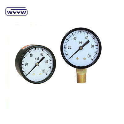máy đo áp suất cho bộ lọc hồ bơi 2&quot; Dial, 0-60 Psi, Bottom Mount 1/4&quot; Pipe Thread