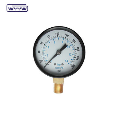 WYYW 100mm vỏ sắt MS kết nối đáy manometer 16bar