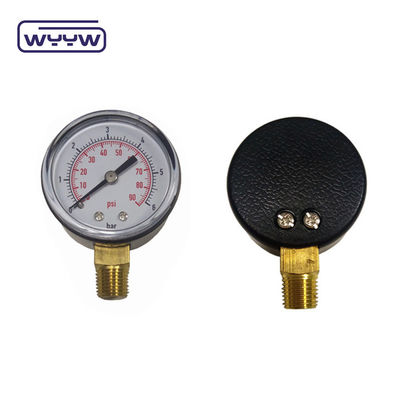 WYYW máy đo áp suất giá kết nối đáy 2&quot; 50mm vỏ nhựa máy đo áp suất không khí lpg khí manometer