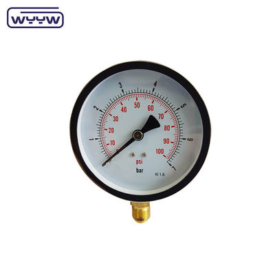 Nhà máy Y-150 khí tự nhiên thử nghiệm áp lực đo tương tự 6 inch 150mm 0-1MPa 0-150psi nitơ manometer
