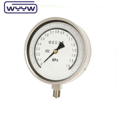 Dial Size Pressure Gauge Manometer chính xác với vỏ thép màu đen