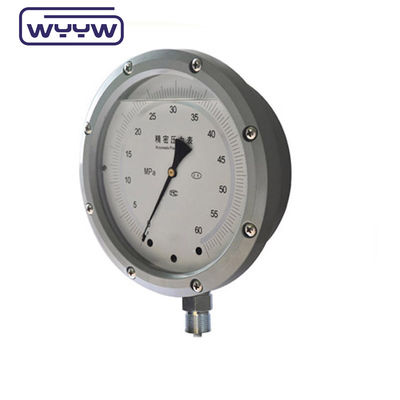 Dial Size Pressure Gauge Manometer chính xác với vỏ thép màu đen