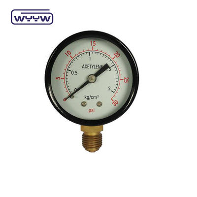 Đen thép kinh tế máy đo áp suất thang đo 50mm máy đo áp suất không khí