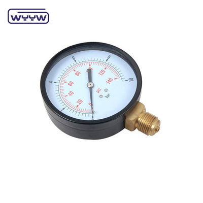 100mm Bourdon Tube Manometer Thép Carbon Đường đo áp suất chung