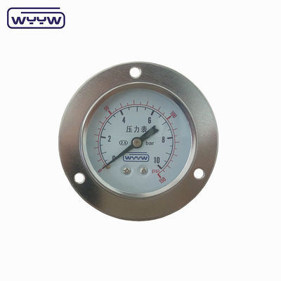 4 &quot;Air Manometer Front Flange Pressure Gauge Đứng phía sau
