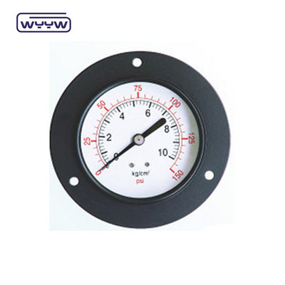 4 &quot;Air Manometer Front Flange Pressure Gauge Đứng phía sau