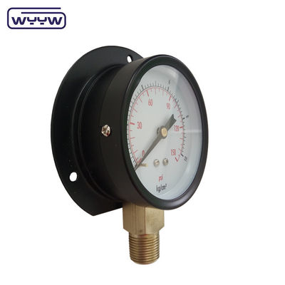75mm Flange Type Economy Pressure Gauge Kg Và Psi Đứng dưới