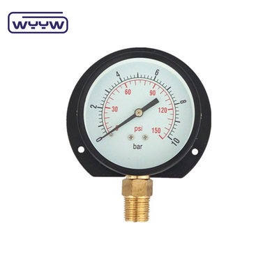 75mm Flange Type Economy Pressure Gauge Kg Và Psi Đứng dưới