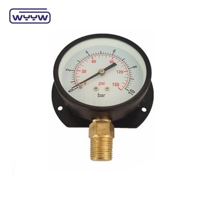 75mm Flange Type Economy Pressure Gauge Kg Và Psi Đứng dưới