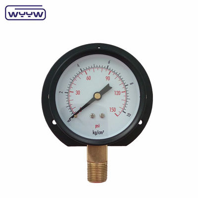 75mm Flange Type Economy Pressure Gauge Kg Và Psi Đứng dưới
