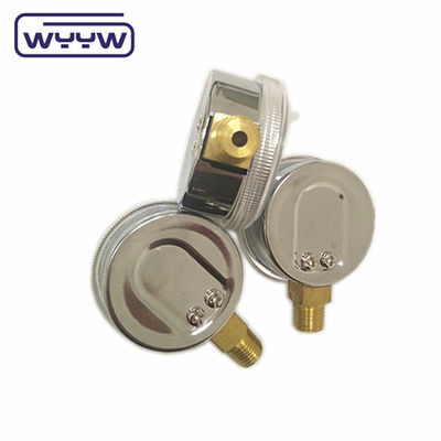 Máy đo áp suất khí áp lực mặt dưới cho xi lanh oxy