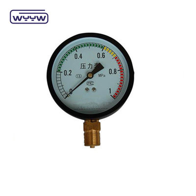 OEM KL 1.6 Máy đo áp suất tiêu chuẩn Địa điểm đặt đáy Vỏ thép / Vật liệu đồng