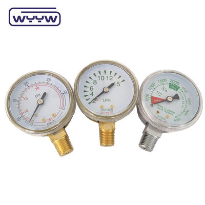 Máy đo áp suất bình khí oxy y tế 50mm 2,5%