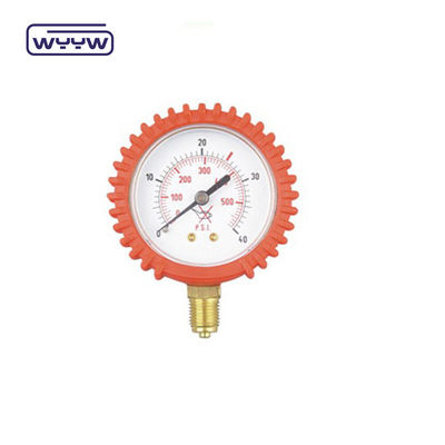 60mm Economy Pressure Gauge Nhà sản xuất Với vỏ bảo vệ cao su