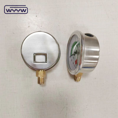 Chứng nhận CE EN837-1 Glycerine Oil Filling Hydraulic 0-25 Bar G1/4&quot; Oil Filled Color Pressure Gauge