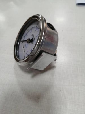 ss304 jack thủy lực 1/4 &quot;bsp 2.5&quot; trục đầy chất lỏng máy đo áp suất kẹp