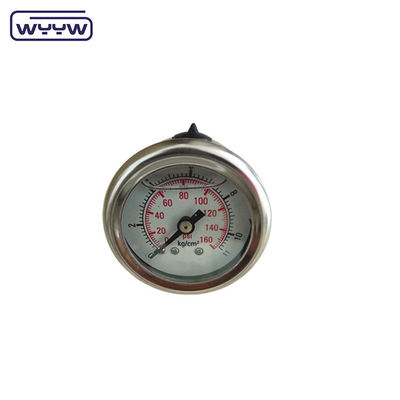 40mm xeneter trở lại OEM 1/4 &quot;bsp npt 1,5 inch mặt glycerin đầy máy đo áp suất