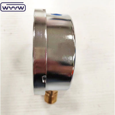 Sản phẩm mới bayonet vỏ chrome 1/2 &quot;bsp thanh đầu vào quang học psi 4 &quot;glycerin đầy áp lực đo manometer
