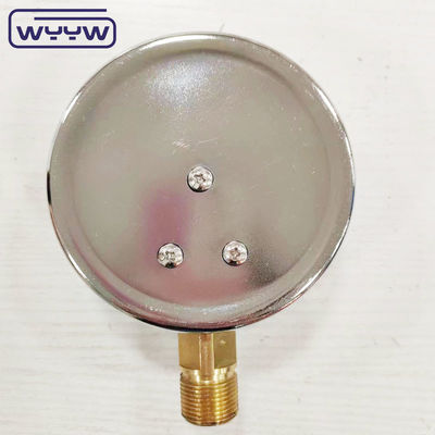 Sản phẩm mới bayonet vỏ chrome 1/2 &quot;bsp thanh đầu vào quang học psi 4 &quot;glycerin đầy áp lực đo manometer