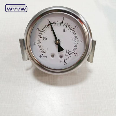 U-clamp loại lớp 1,6% 2,5 inch manometer áp suất chống rung