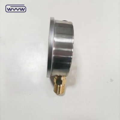100mm 1,6% 1% độ chính xác Máy đo áp suất bơm, Máy đo áp suất chênh lệch cho bộ lọc, Máy đo áp suất