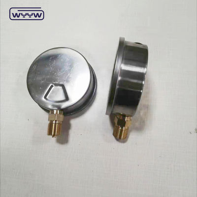 100mm 1,6% 1% độ chính xác Máy đo áp suất bơm, Máy đo áp suất chênh lệch cho bộ lọc, Máy đo áp suất