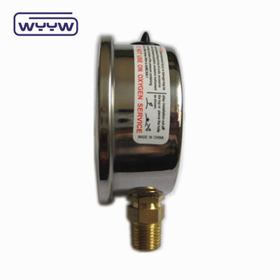Kết nối đồng chất lượng cao 1/4 &quot;BSP Double Scale Bar Psi EN837-1 Accurac 1.6 Liquid Filled Pressure Gauge