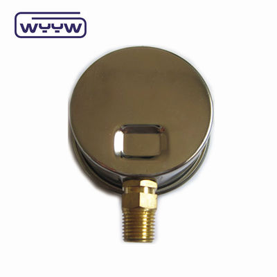 Kết nối đồng chất lượng cao 1/4 &quot;BSP Double Scale Bar Psi EN837-1 Accurac 1.6 Liquid Filled Pressure Gauge