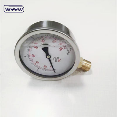 Máy đo áp suất chất lỏng Qingdao Ningbo xuất khẩu 0-350 bar manometer